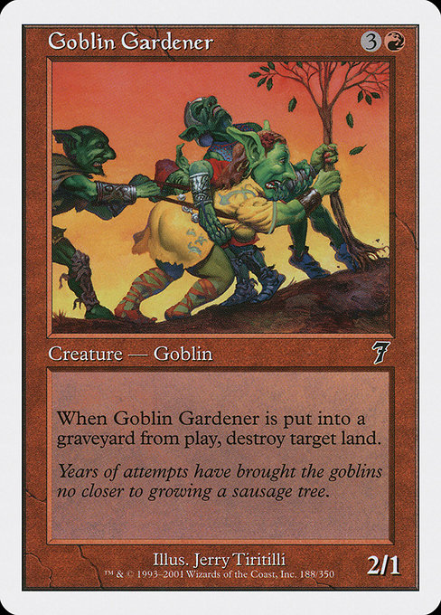 Goblin Gardener - Seventh Edition Common Card