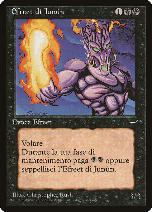 Junún Efreet - Rinascimento Uncommon Card