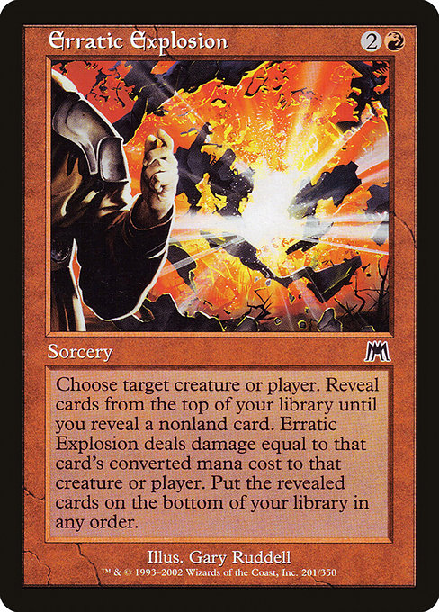 Erratic Explosion - Onslaught Common Card