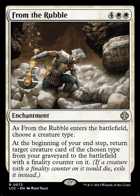 From the Rubble - The Lost Caverns of Ixalan Commander Rare Card