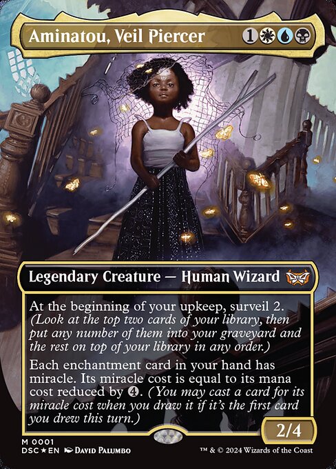 Aminatou, Veil Piercer - Duskmourn: House of Horror Commander Mythic Card