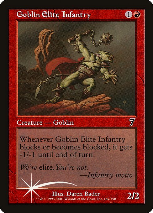 Goblin Elite Infantry - Seventh Edition Common Card