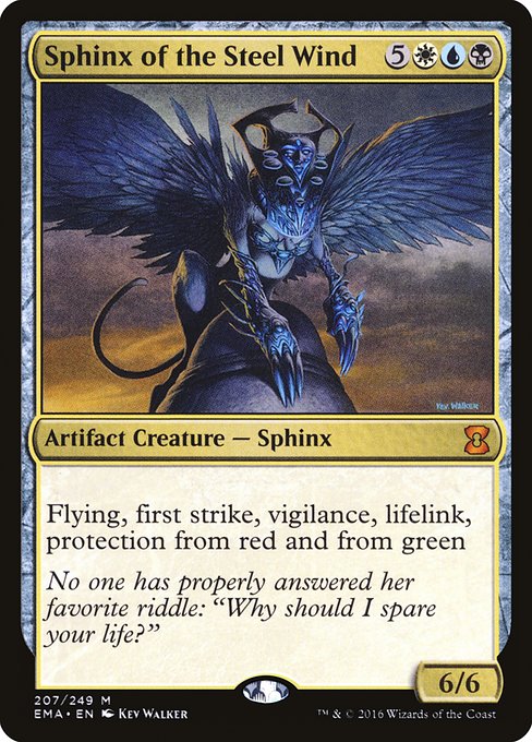 Sphinx of the Steel Wind - Eternal Masters Mythic Card