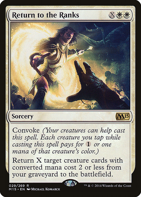 Return to the Ranks - Magic 2015 Rare Card