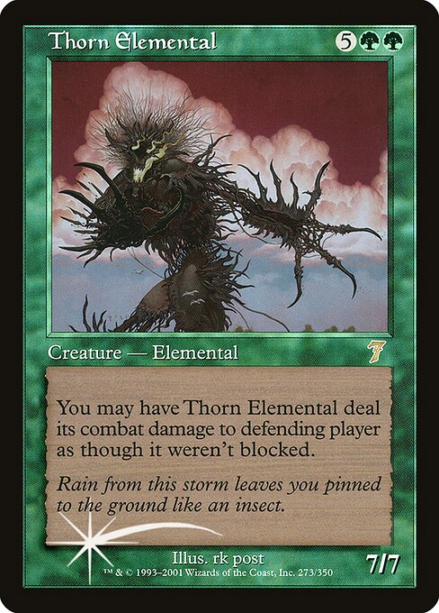 Thorn Elemental - Seventh Edition Rare Card