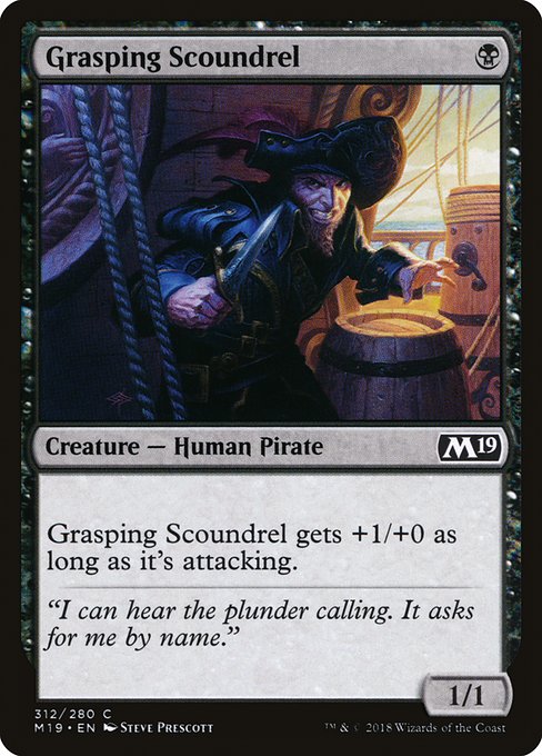Grasping Scoundrel - Core Set 2019 Common Card