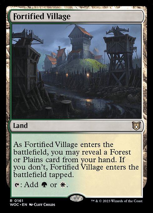 Fortified Village - Wilds of Eldraine Commander Rare Card