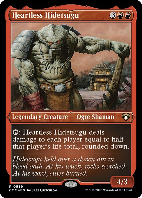 Heartless Hidetsugu - Commander Masters Rare Card