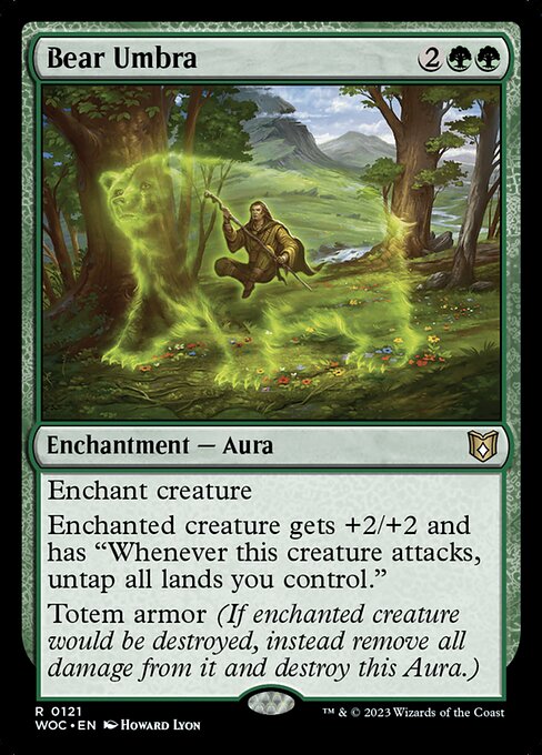 Bear Umbra - Wilds of Eldraine Commander Rare Card