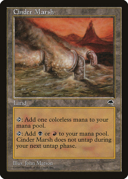 Cinder Marsh - Tempest Uncommon Card