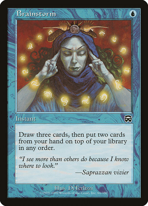 Brainstorm - Mercadian Masques Common Card