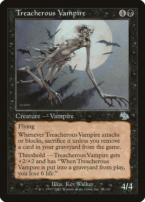 Treacherous Vampire - Judgment Uncommon Card