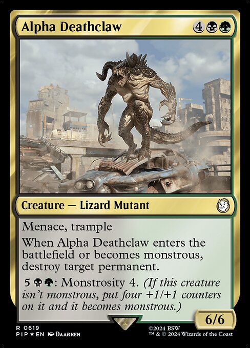 Alpha Deathclaw - Fallout Rare Card