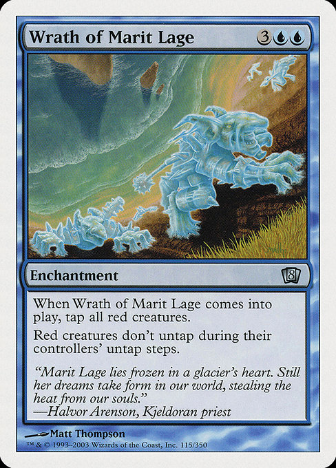 Wrath of Marit Lage - Eighth Edition Uncommon Card