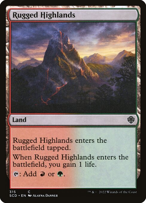 Rugged Highlands - Starter Commander Decks Common Card