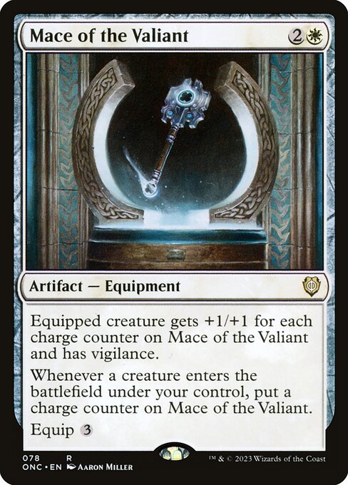 Mace of the Valiant - Phyrexia: All Will Be One Commander Rare Card
