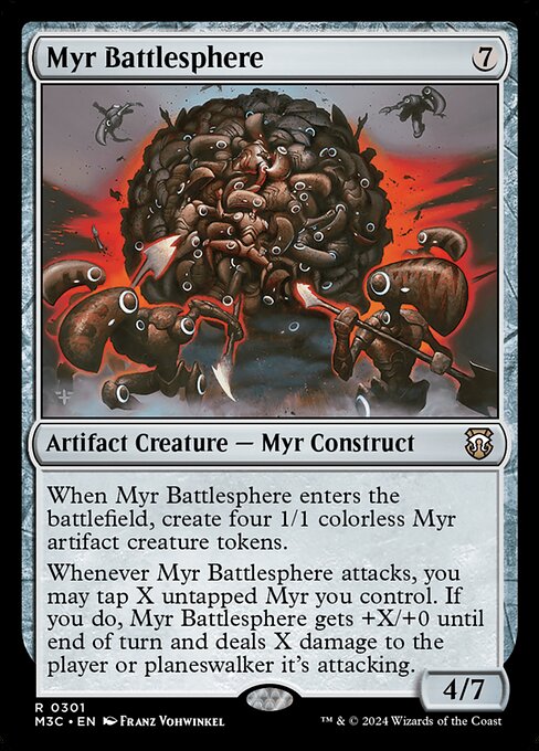 Myr Battlesphere - Modern Horizons 3 Commander Rare Card