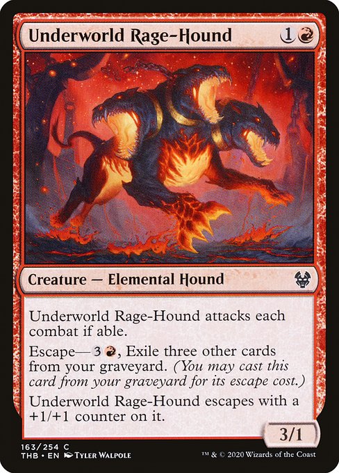 Underworld Rage-Hound - Theros Beyond Death Common Card