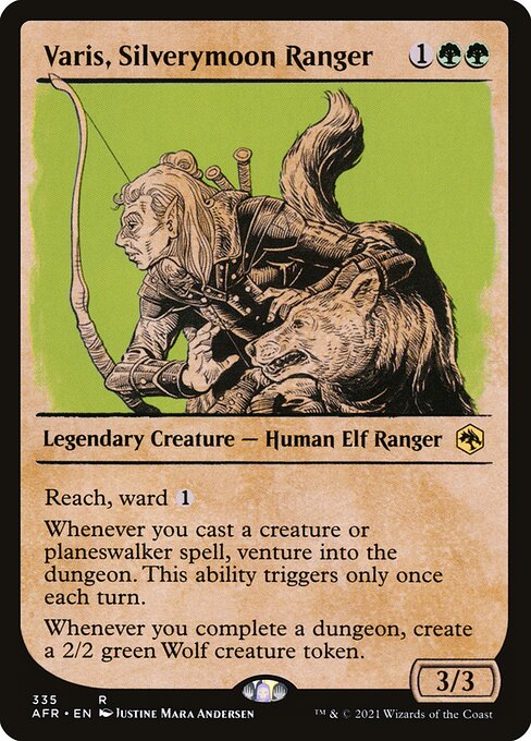 Varis, Silverymoon Ranger - Adventures in the Forgotten Realms Rare Card