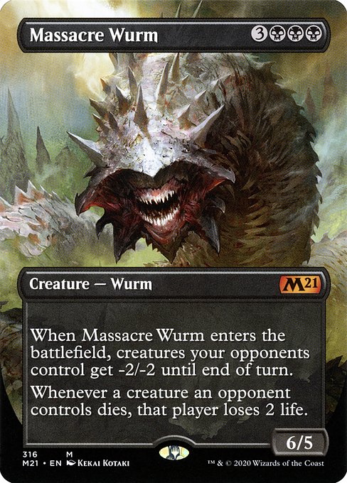 Massacre Wurm - Core Set 2021 Mythic Card