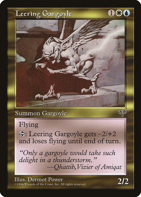 Leering Gargoyle - Mirage Rare Card