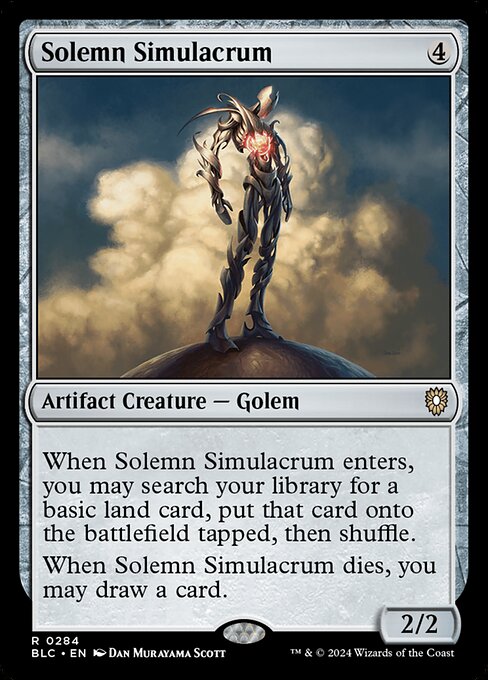 Solemn Simulacrum - Bloomburrow Commander Rare Card
