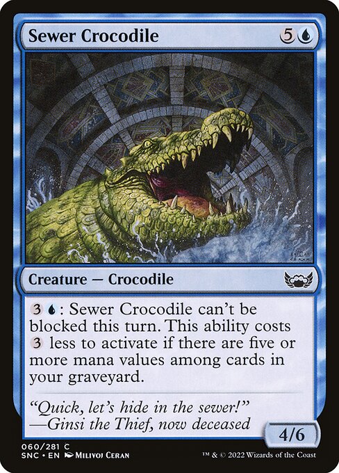 Sewer Crocodile - Streets of New Capenna Common Card