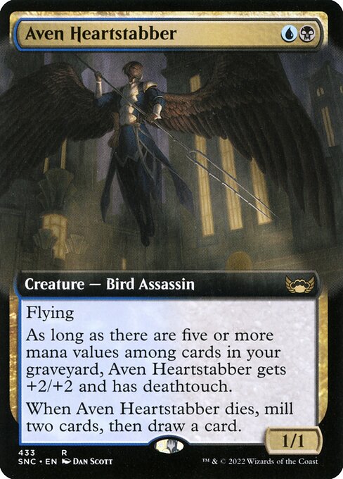 Aven Heartstabber - Streets of New Capenna Rare Card
