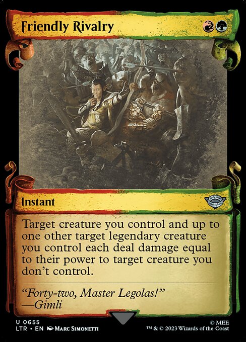 Friendly Rivalry - The Lord of the Rings: Tales of Middle-earth Uncommon Card