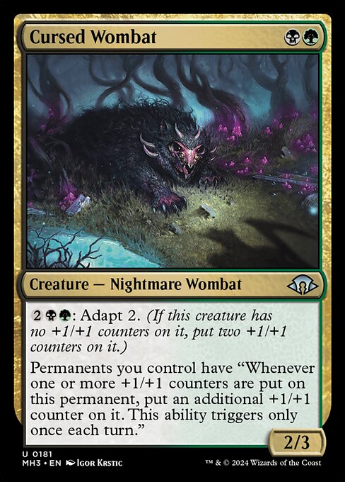 Cursed Wombat - Modern Horizons 3 Uncommon Card
