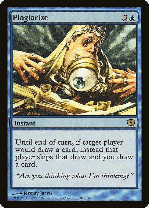 Plagiarize - Ninth Edition Rare Card