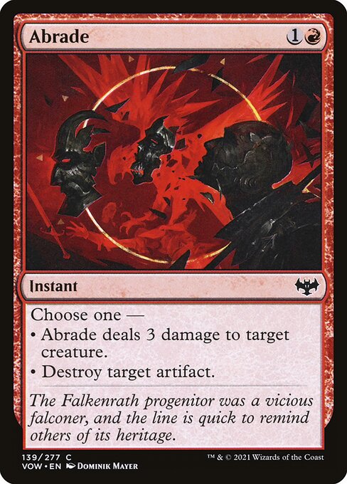 Abrade - Innistrad: Crimson Vow Common Card