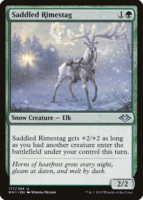 Saddled Rimestag - Modern Horizons Uncommon Card