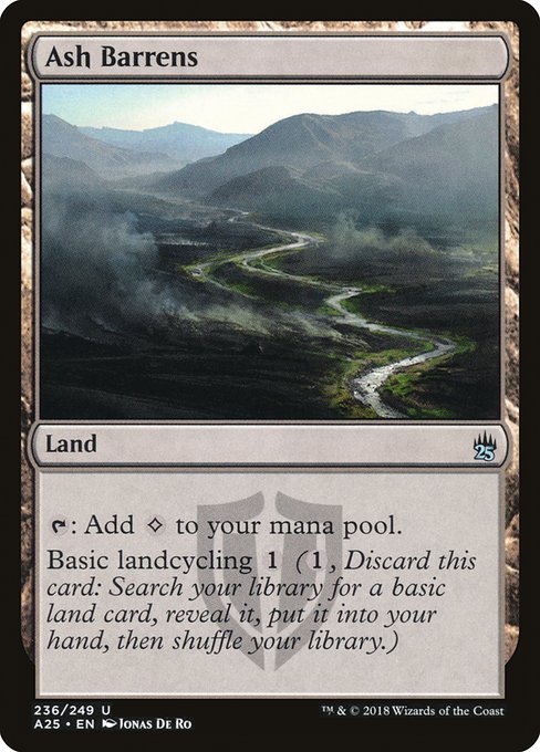 Ash Barrens - Masters 25 Uncommon Card