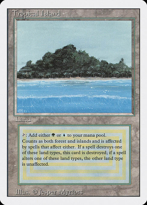 Tropical Island - Revised Edition Rare Card