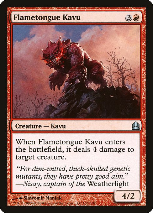 Flametongue Kavu - Commander 2011 Uncommon Card