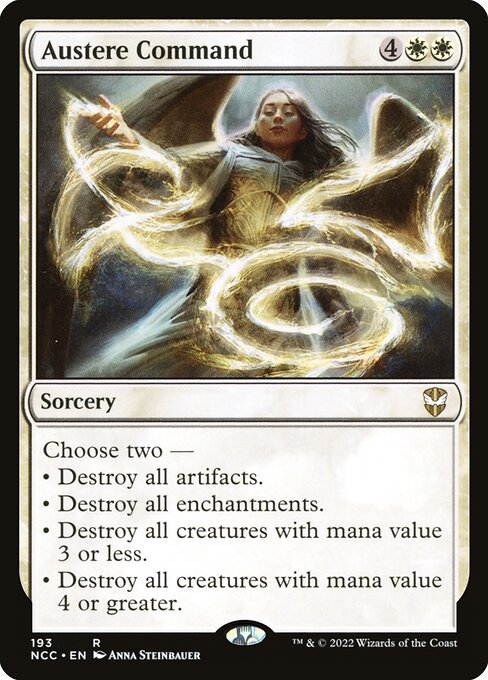 Austere Command - New Capenna Commander Rare Card