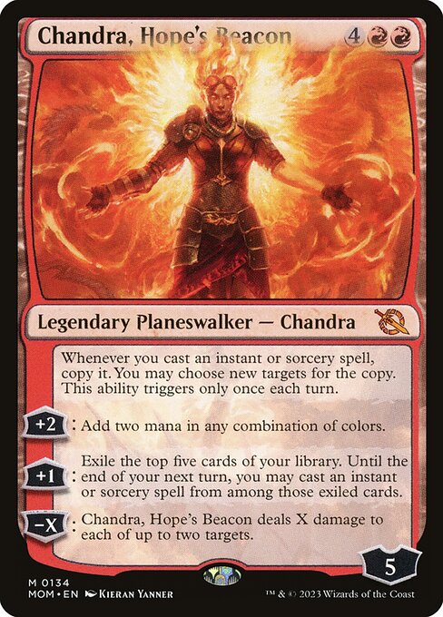 Chandra, Hope's Beacon - March of the Machine Mythic Card