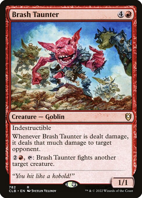 Brash Taunter - Commander Legends: Battle for Baldur's Gate Rare Card