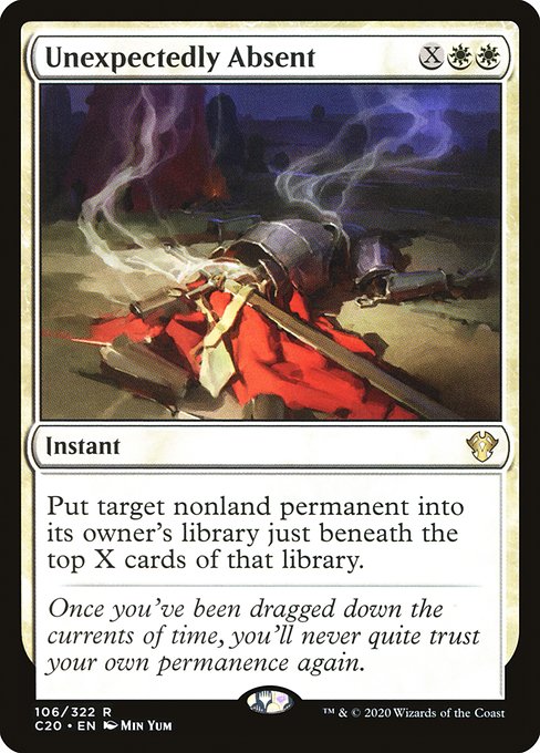 Unexpectedly Absent - Commander 2020 Rare Card