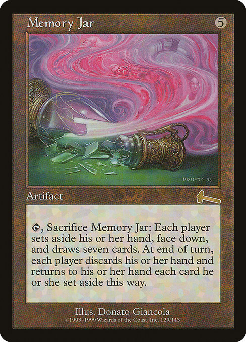 Memory Jar - Urza's Legacy Rare Card