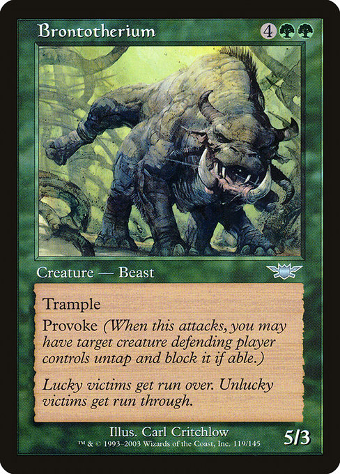 Brontotherium - Legions Uncommon Card