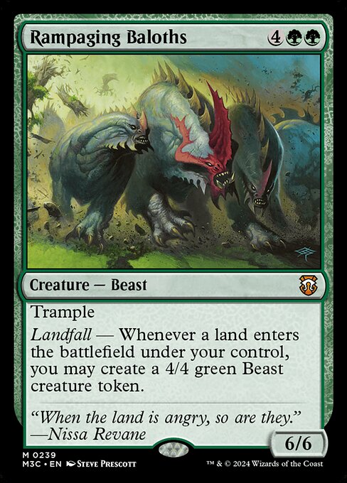Rampaging Baloths - Modern Horizons 3 Commander Mythic Card