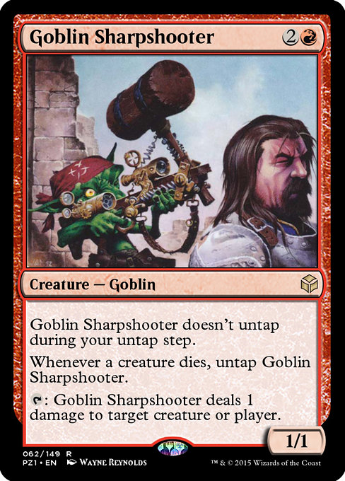 Goblin Sharpshooter - Legendary Cube Prize Pack Rare Card