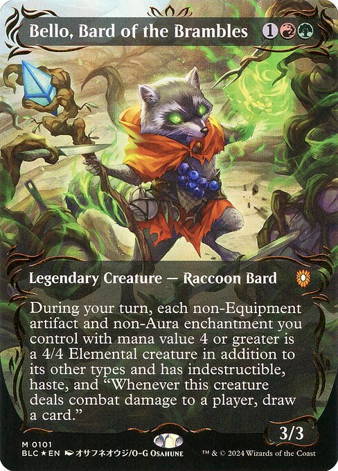 Bello, Bard of the Brambles - Bloomburrow Commander Mythic Card