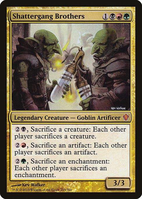 Shattergang Brothers - Commander 2013 Mythic Card