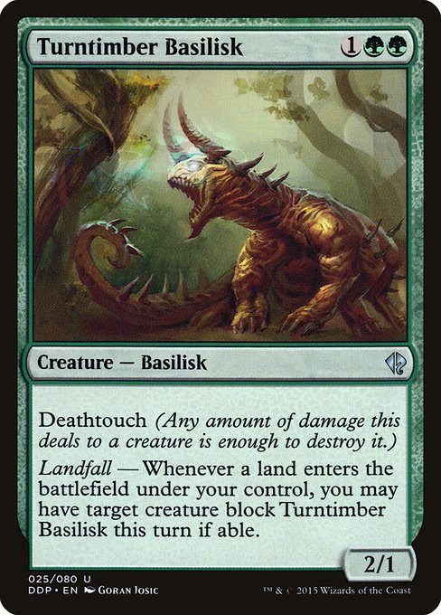 Turntimber Basilisk - Duel Decks: Zendikar vs. Eldrazi Uncommon Card