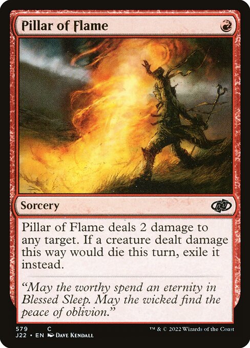 Pillar of Flame - Jumpstart 2022 Common Card