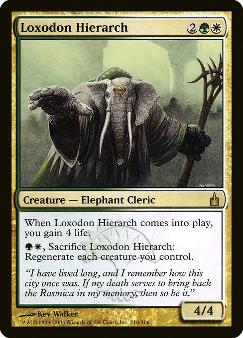 Loxodon Hierarch - Ravnica: City of Guilds Rare Card