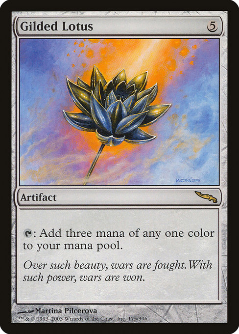 Gilded Lotus - Mirrodin Rare Card